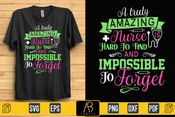 A Truly Amazing Nurse Sublimation Design