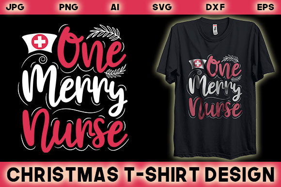 Festive Cheer for Nurses: One Merry Nurse Christmas T-shirt