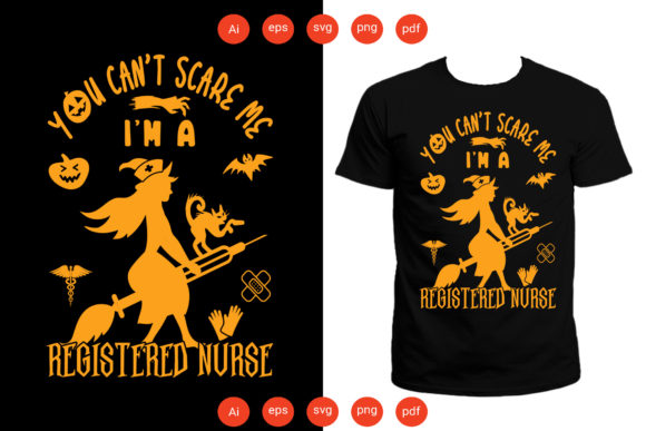 Halloween Registered Nurse: A Spooky Yet Professional Embroidery Design