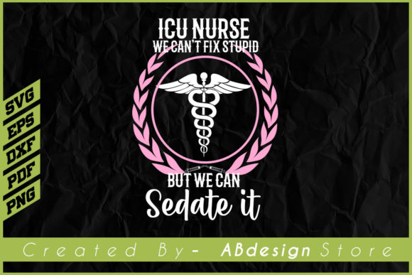ICU Nurse T-shirt Design for Sublimation
