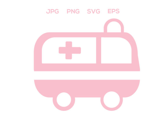 Medical Ambulance Icon: A Versatile Design for Embroidery