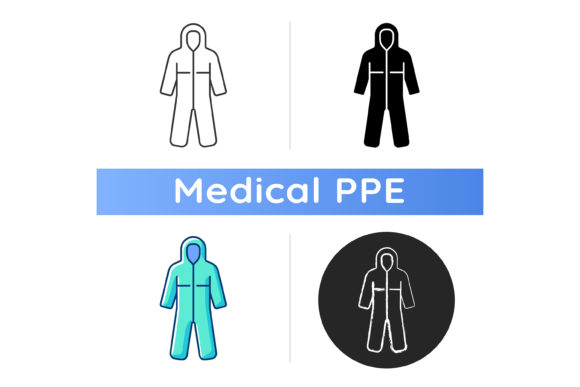 Medical Coveralls Icon: A Versatile Design for Safety Gear