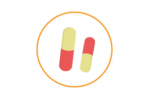 Medical Icon Capsule Design for Embroidery