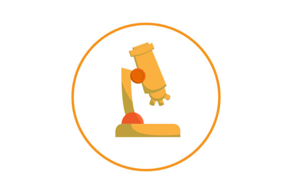 Medical Icon Microscope Design Creative
