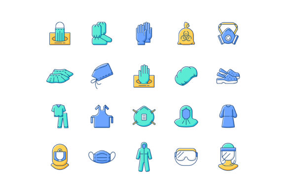 Medical PPE RGB Color Icons Set Review