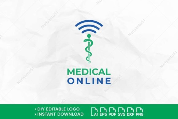 Medical Snake with Wifi Signal Logo Review