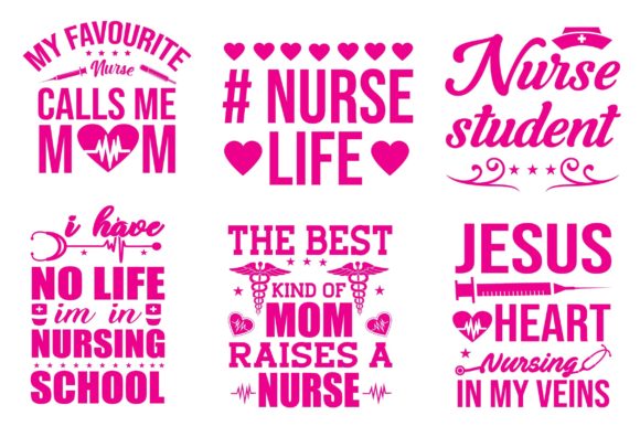 Nurse T-shirt Bundle for Creative Embroidery