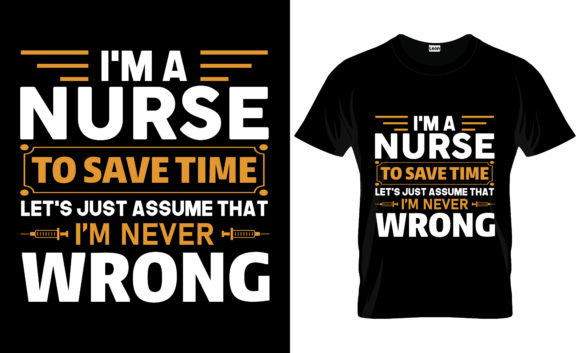 Nurse T-Shirt Design Vector Graphic 4