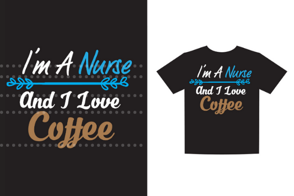Nurse Typographic Slogan Design Vector