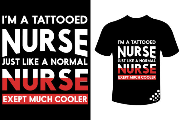 Tattooed Nurse: A Bold Embroidery Design
